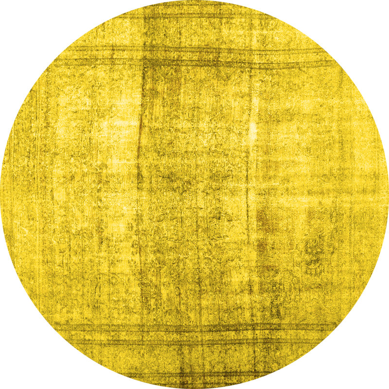 Eufimia Washable Abstract Indoor Rug, Round 6'