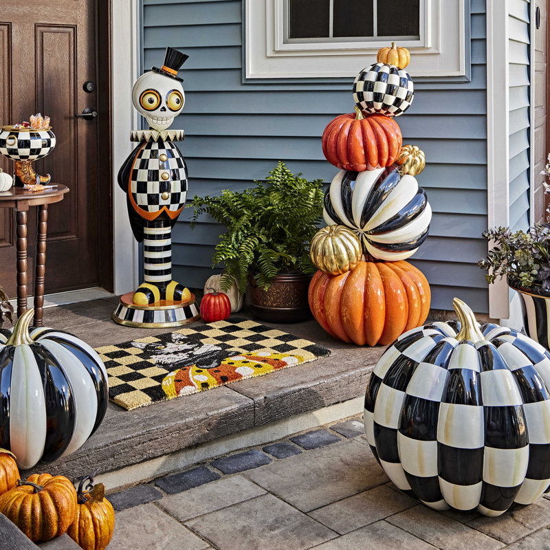Pumpkin Patch Trophy Topiary Decorative Accent