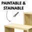 Corvo 2 Piece Pine Solid Wood Cube Shelf