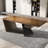 Brown Rectangular Solid Wood writing desk-2001250035