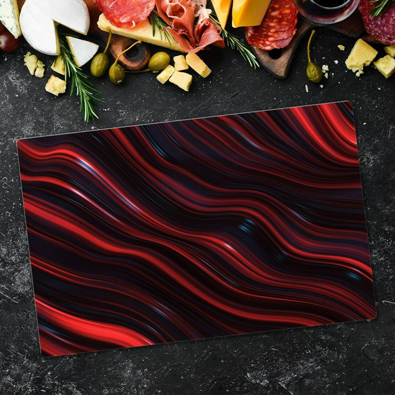 Charry Tempered Glass Spiral Chopping Board, 52cm x 60cm
