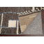 Tapis brun en laine noué à la main de conception unique 7 pi 2 po x 10 pi 10 po