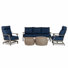 Bungalow 5 - Person Patio Conversation Set with Cushions
