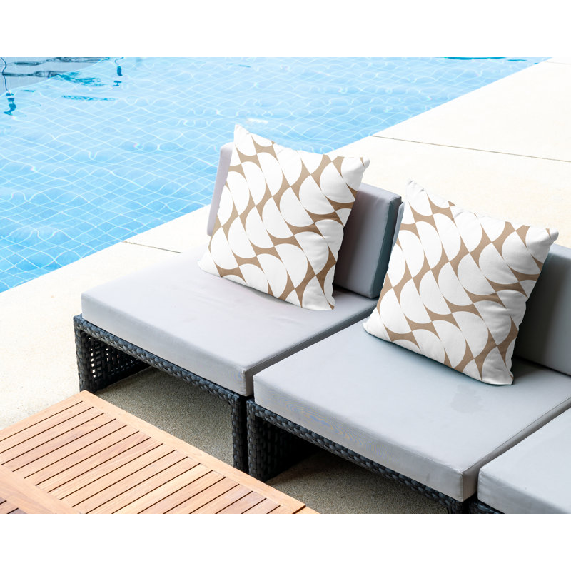 Coussin Piers, Beige, L 15 po x H 15 po