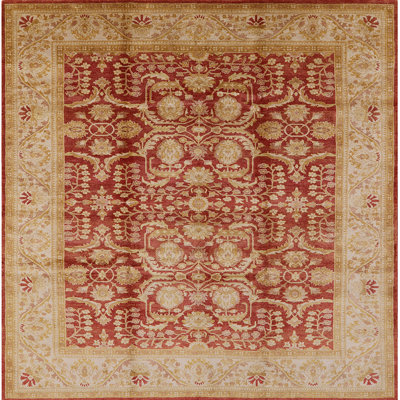 Tapis oriental rouge / brun clair