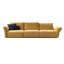 Canapé modulaire 120,08 po en polyester jaune