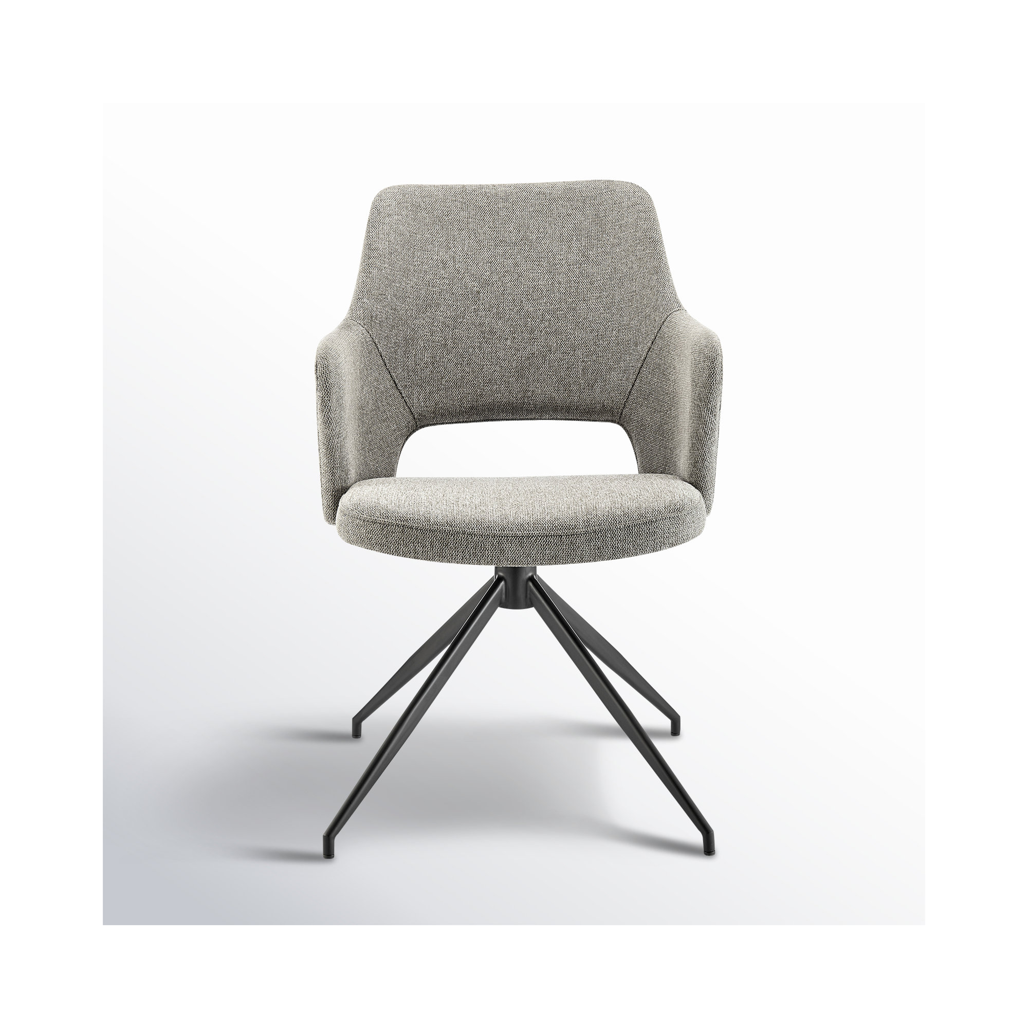Shelter Upholstered Arm Chair, Light Gray