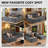 78.7”Modular Loveseat Chaise Lounge Chair Indoor, Oversized Corduroy Sleeper Sofa Bed, h Deep Seat Cloud Couch Sleeper Reading Chairs Sofas Couches No Assembly Required for Living Room Bedroom-1423157898