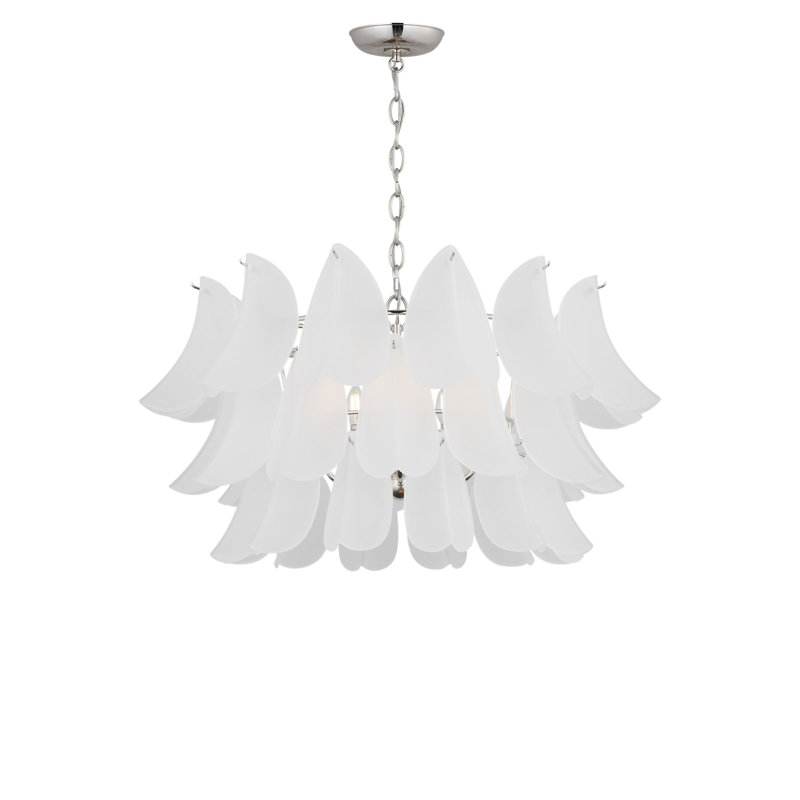 Chloe 32 Chandelier, Polished Nickel