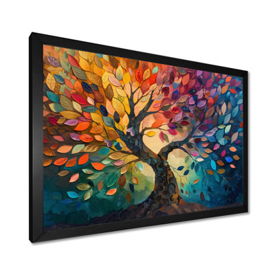 Arbre coloré de la vie II - Arbre de vie, art mural