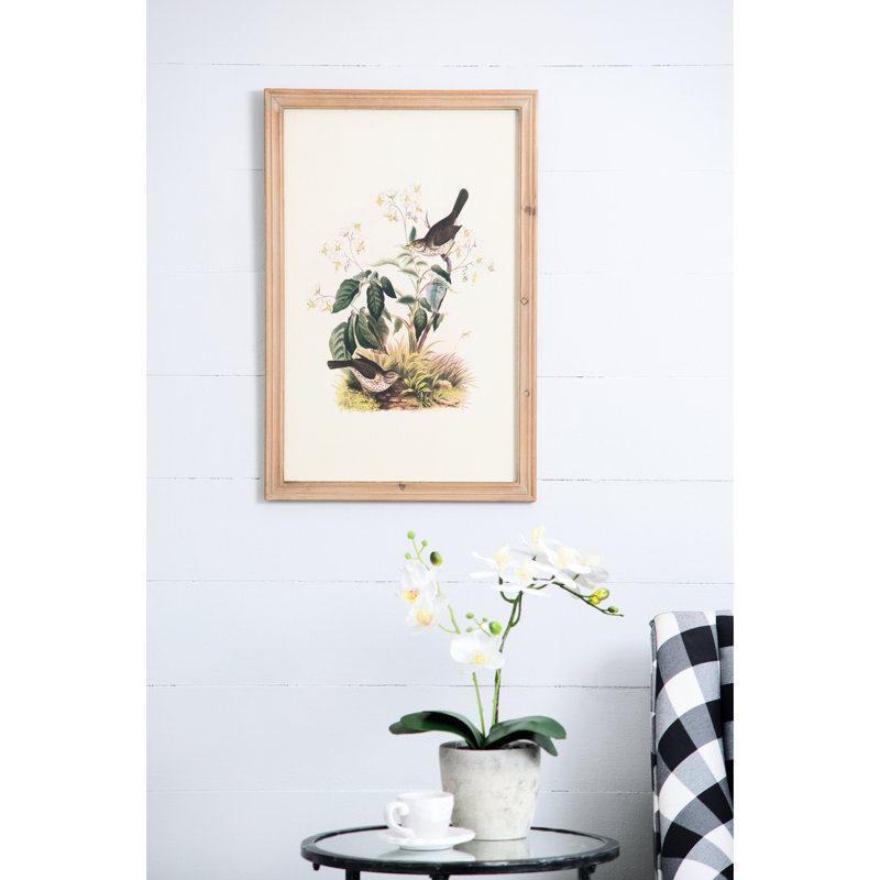 15,5 x 23,5 po, impression d'oiseaux encadrés, ajouter du caractère à vos murs 4 décorations murales 15,5 x 23,5 po, créer une maison élégante