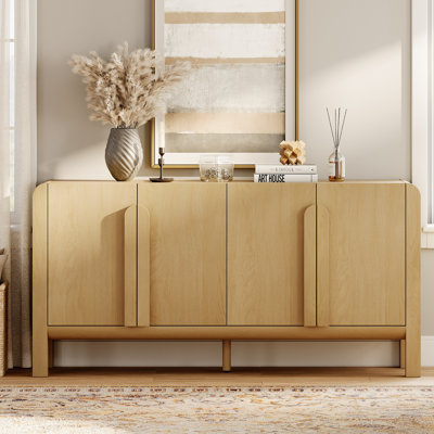 3 Pcs Bedroom Set,Mid Century Dresser And Nightstand Sets For Bedroom, Modern Dresser With Curved Profile Design, Wooden Chest Of Drawers Storage Cabi