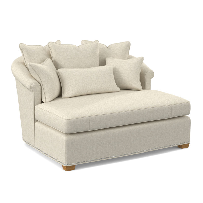 Méridienne Josephine, Mélange de polyester Bruges, Ambre