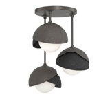 Brooklyn 3 - Light Double Shade Semi Flush Mount