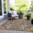 Machine Washable Indoor/Outdoor Xhevrie Terracotta Rug-1549877169