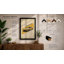 Yellow Sports Car Modern - Framed Print-183684685-183684684