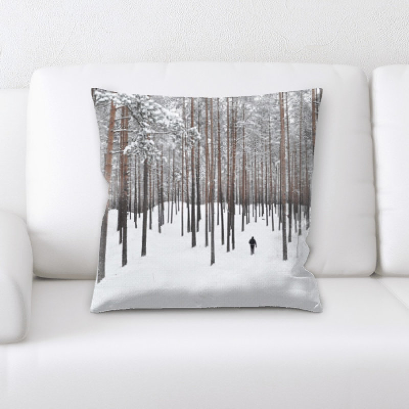 Microsuede Reversible Throw Pillow