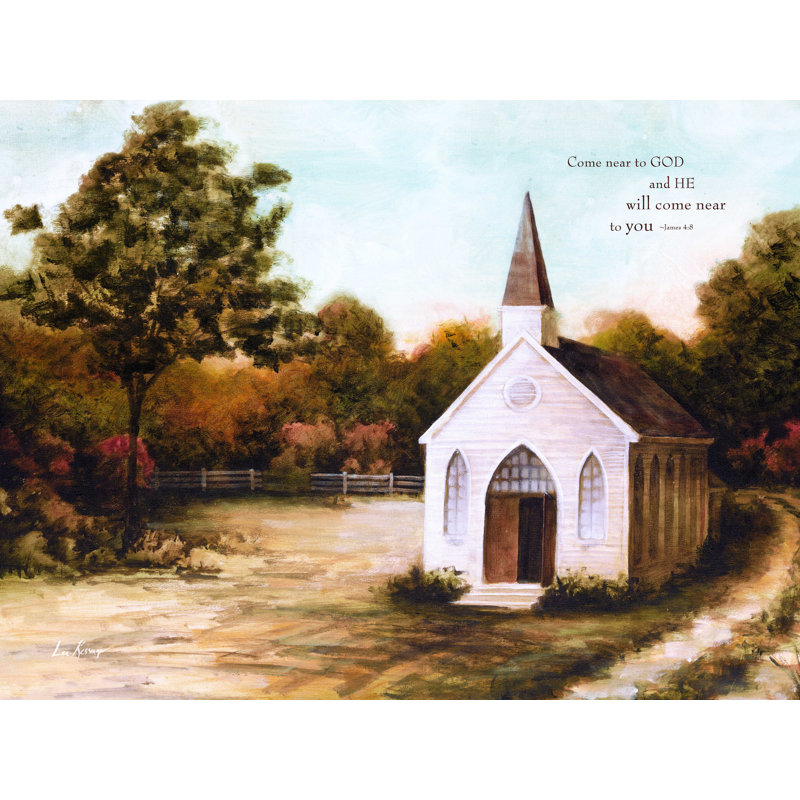 «Near to God», reproduction sur toile tendue, L 24 po x H 18 po