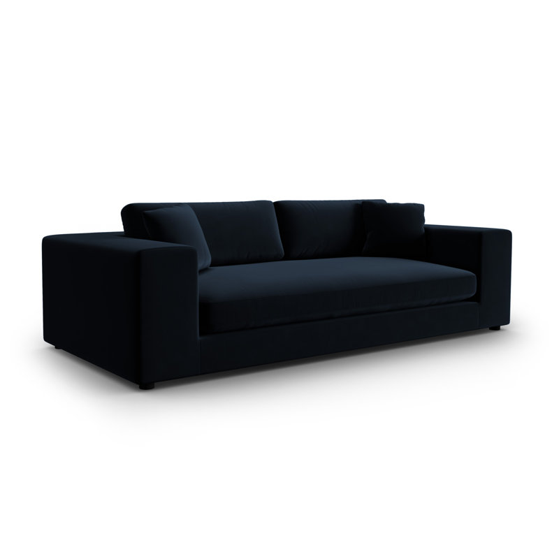 Francisca 4 Seater Velvet Sofa, Royal Blue