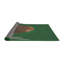 Tapis vert / brun / gris tissé à la machine-1487299738
