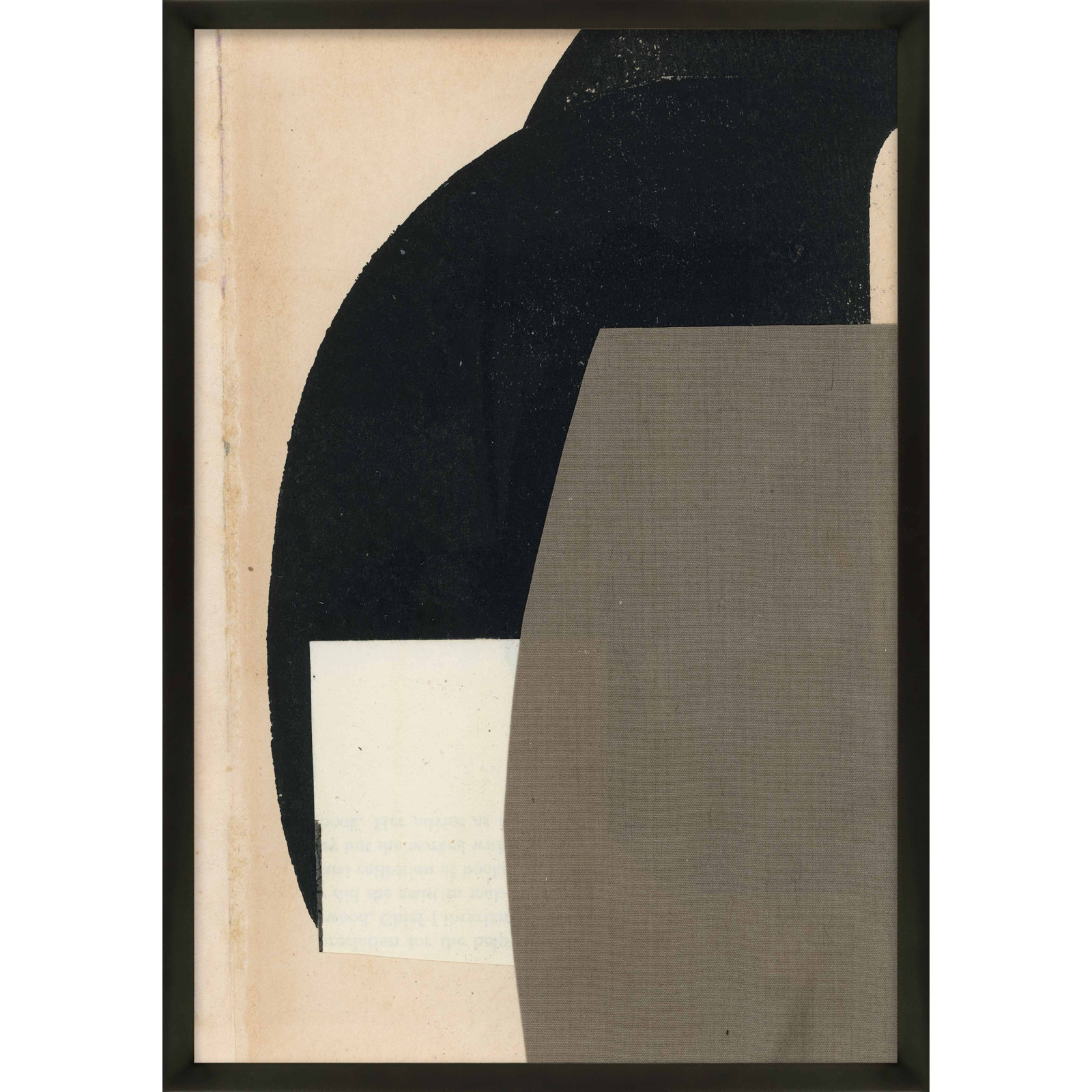 Reach by Driftway Studio - Framed Wall Art, 20" H x 14" W, Black, Framed Print Paper without Mat