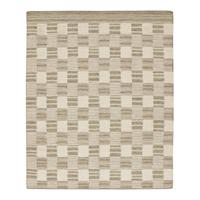 Scandinavian Wool Geometric Area Rug
