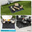 8X10 Reversible Outdoor Rug Waterproof Portable For RV Camping Backyard Deck Picnic Beach