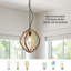 Luminaire suspendu en bois massif Rustic Farmhouse