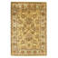 Hand Knotted Wool Oriental Area Rug in Gold And Ivory
