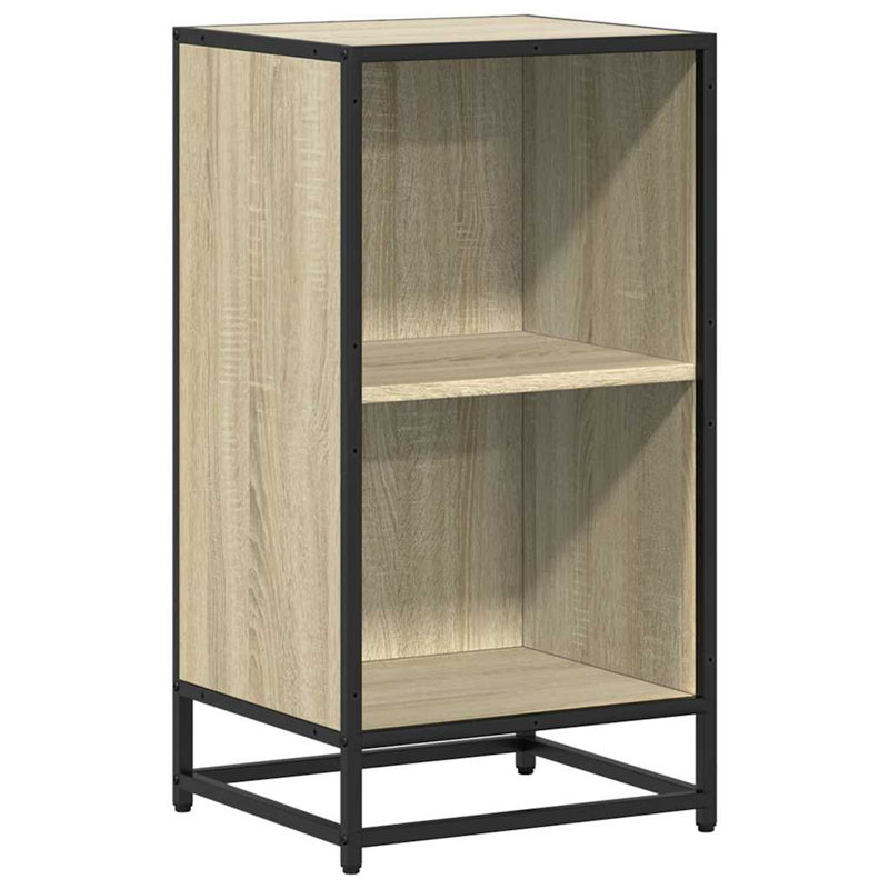 Borough Wharf Bookcase Engineered Wood, Sonoma Oak, 76cm H x 40cm W x 35cm D