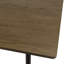 Indelicato Oak Metal Base Dining Table