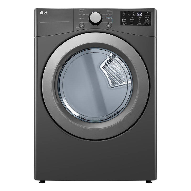 LG Ultra Large Capacity Gas Dryer, 7.4 cu. ft., Middle Black