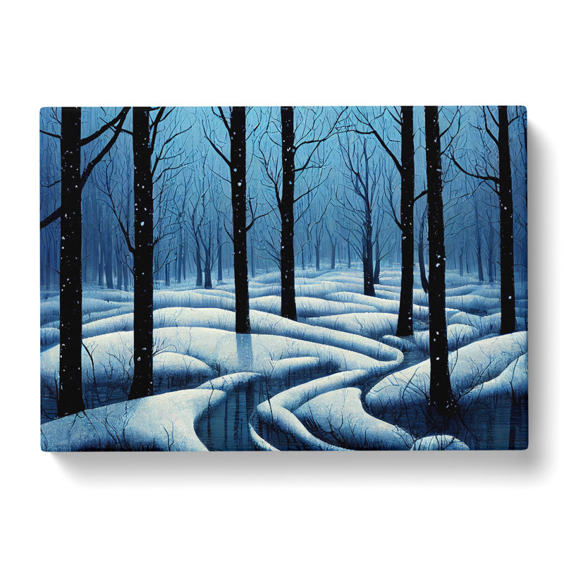 Winter Forest Evening - Wrapped Canvas, 40cm H x 60cm W x 3cm D