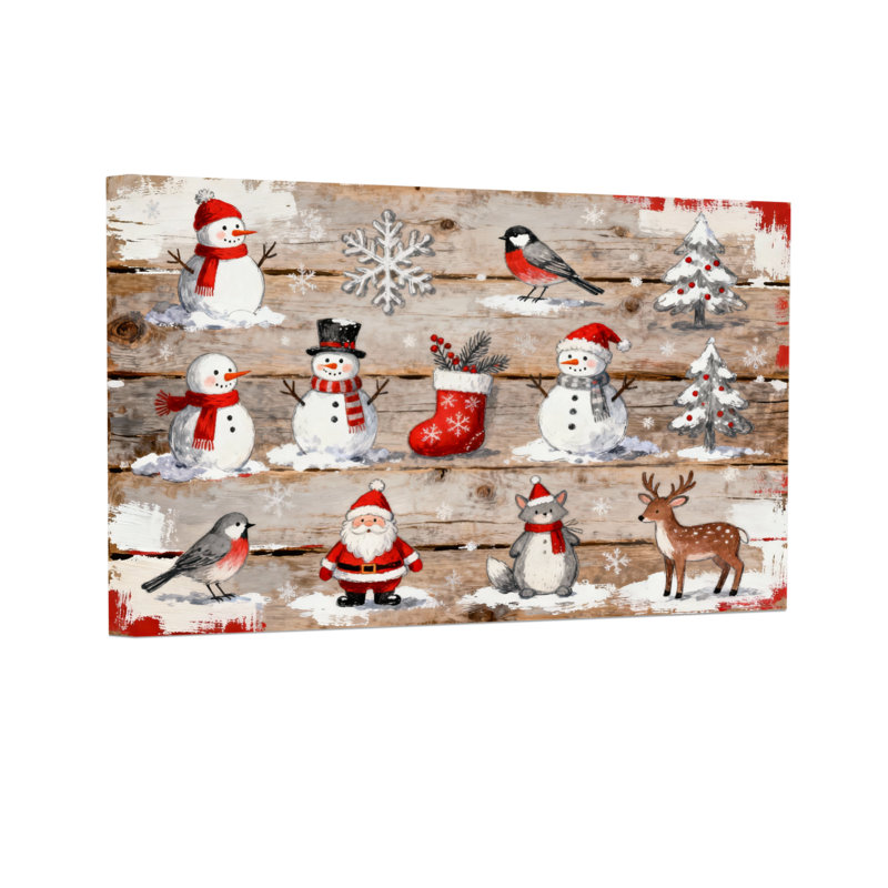 Christmas Snowman, H 16 po x l 24 po