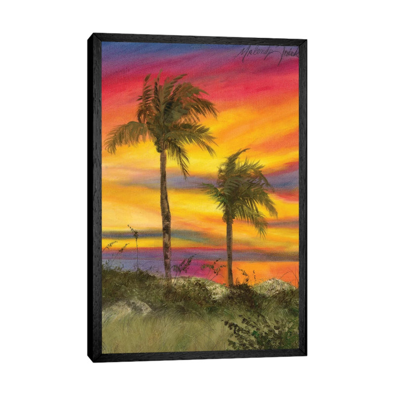 Tiger Tail Sunset by Malenda Trick - Gallery-Wrapped Canvas Giclée on Canvas, 66.04 cm H x 45.72 cm W, Black Framed
