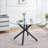 Round Dining Table with metal leg and tempered glass,Modern Space Saving Kitchen Table for Living Room-1345523671-1348651726