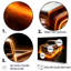 «Neon Light Strips», camionnette orange sur toile-97044838-97044843