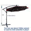 Parasol de patio extérieur avec manivelle et base en croix-409927184-409927199