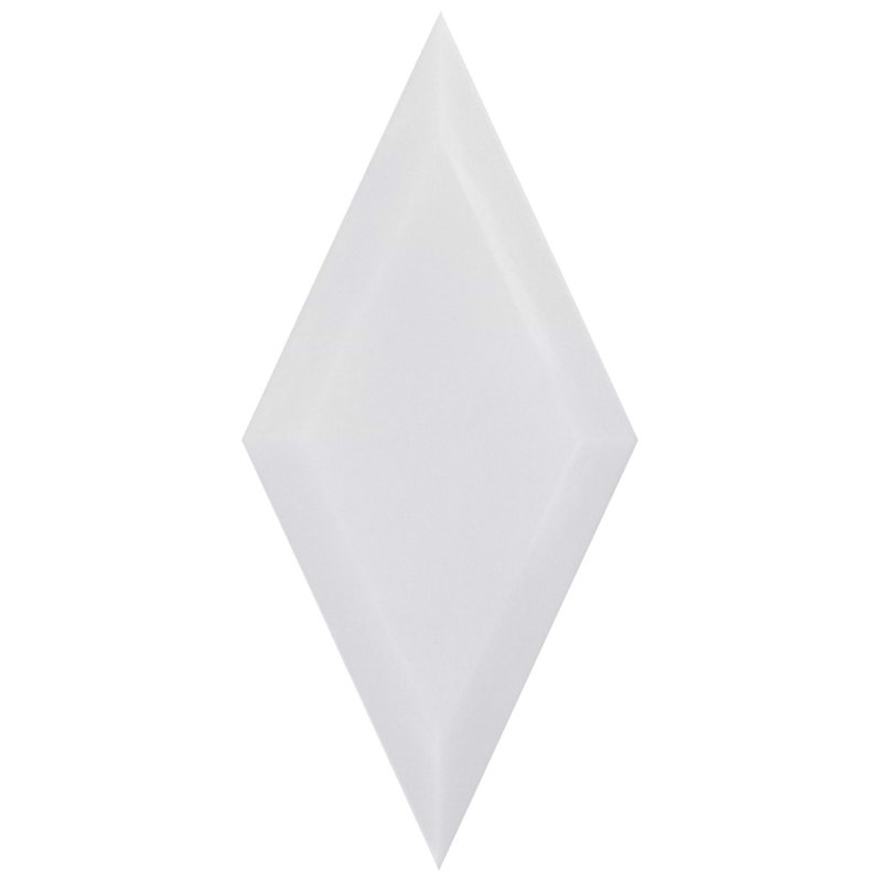 Basque 6x12 Beveled Polished Marble Tile, White