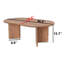 Table basse moderne, pin atlantique, 120 x 40 x 60 cm, 100% panneau de particules enduit de mélamine, épaisseur: 0 cm, et design fonctionnel pour le salon, le mobilier durable-109178458