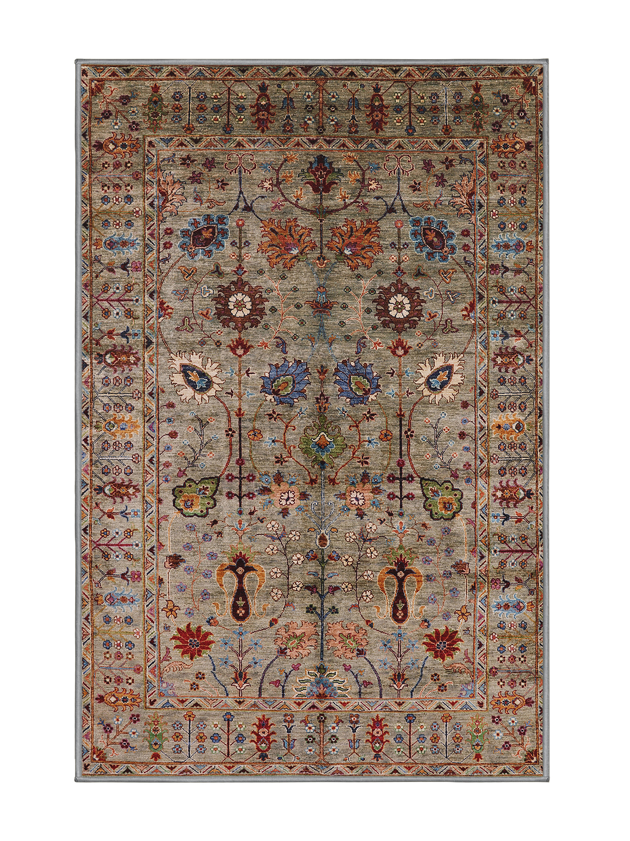 Rosedale Rug Collection Bungalow Rose 100% Machine Washable Midcentury Modern 2418 Area Rug ...