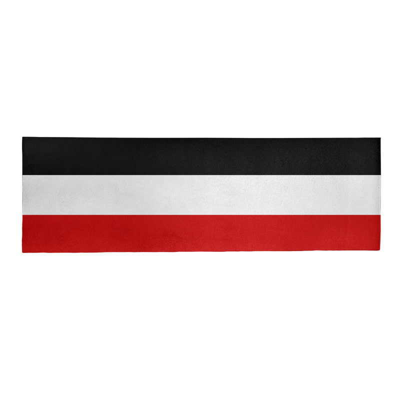 Tapis de zone rouge/noir, Tapis de couloir 2 pi 6 po x 8 pi