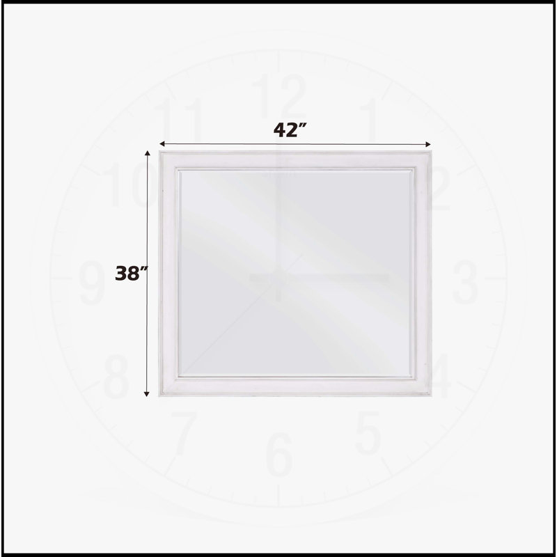 Katia Weathered White Finish Mirror