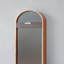 Miroir 9,5 x 2 x 47,2 po avec cadre ovale allongé