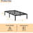 Queen Metal Platform Bed Frame with Reinforced Steel Slats – Silent, No Box Spring Needed, Under-Bed Storage-1879909061