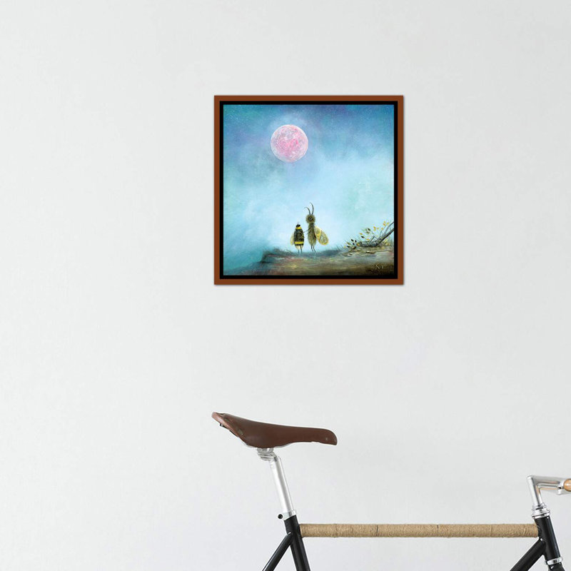 Le message de Neil Thompson - reproduction d'art, H 37 po x l 37 po x P 1,5 po, Toile à cadre en bois classique, Pas de tapis