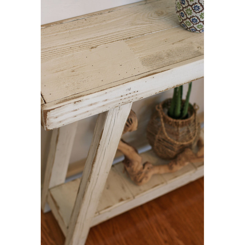 Console en bois massif 60 po Adina