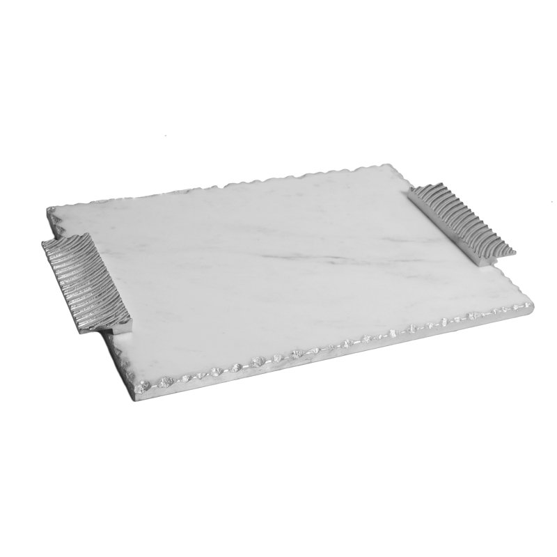 Mercer41 Carshalton Metal Tray, Silver