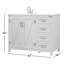 Ensemble de meuble-lavabo simple 42 po Slayton-357530606