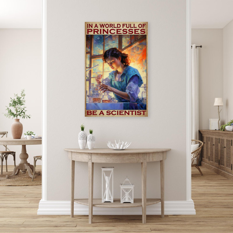 «Be A Scientist», impression sur toile, H 36 po x l 24 po x P 1,25 po